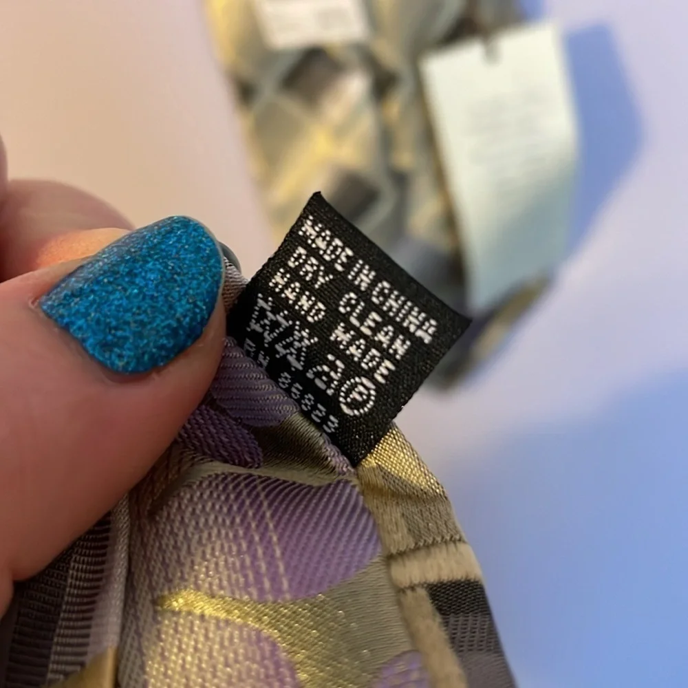 Roberto Villini Couture Silk Stain Resistant Geometric Necktie Tie